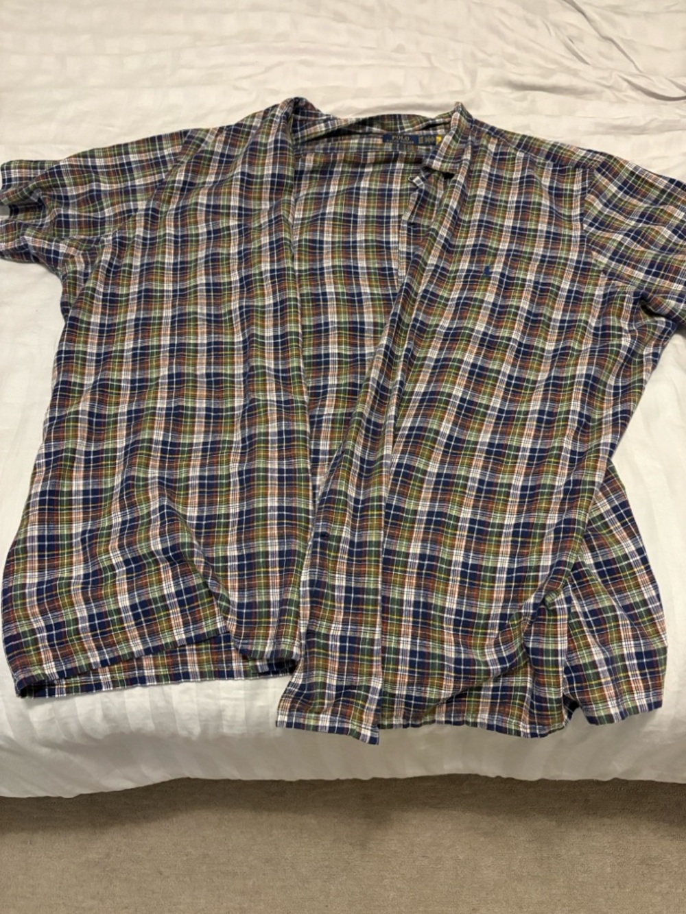 Ralph Lauren Multicolor Plaid Short-Sleeve Button-Down Shirt